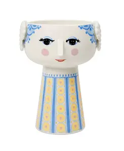 Фарфоровая ваза Rosendahl EVA, 7,3 дюйма (высота) x 4,9 дюйма (глубина) Bjørn Wiinblad, multi