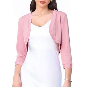 Болеро-шраг с открытой передней частью и рукавом 3/4 Inspire Chic