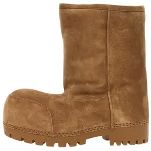 Balenciaga Короткие зимние сапоги Alaska Fur, женские, коричневые