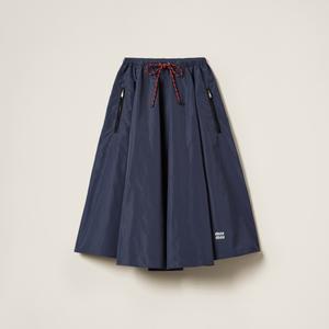 Юбка из технической ткани MIU MIU, синий