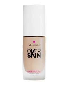 Тональная основа Glow And Care 30 мл Overskin Veralab, 6.5 Amber 6.5 Amber
