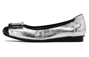 AOKANG Повседневные туфли 1,5 см женские серебристо-черные