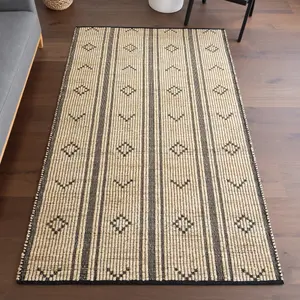 Ковер Aubriella Striped Jute Area Rug nuLOOM, 152x244 см, бежевый
