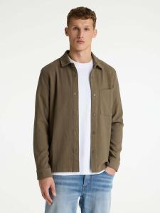 CHASIN' Рубашка на пуговицах 'Axel Structure' в коричневом цвете, Regular fit