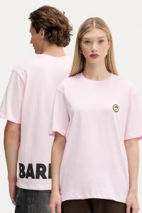 Хлопковая футболка Barrow, розовый