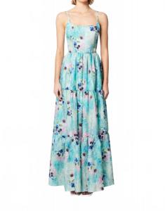 Гардения Макси платье в синем мульти ELLIATT