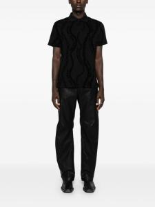 Versace Jeans Couture рубашка поло из джерси с принтом, черный