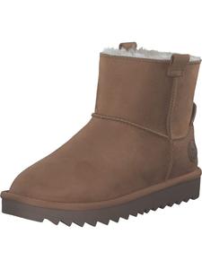 Зимние ботильоны орехово-коричневого цвета rieker