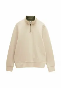 Толстовка с французской молнией на четверть длины, стандартного кроя. Joules, Cream