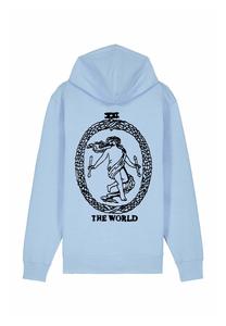 Толстовка на молнии THE WORLD BACK EMBROIDERY Mira Paris, синий