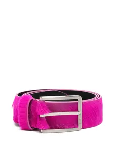 Кожаный ремень с пряжкой Nº21, розовый