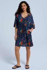 Платье-Кафтан оранжевого цвета с принтом жасмина Animal, оранжевый