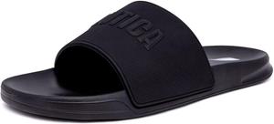 Мужские сандалии Nautica с открытым носком- удобные домашние и душевые тапочки, черный