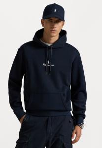 Толстовка Polo Ralph Lauren LOGO DOUBLE-KNIT HOODIE, Aviator Navy/Dark Blue