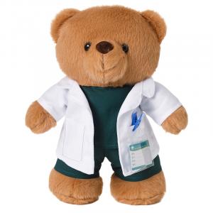 Плюшевые куклы доктор и медсестра медведи высота 30см Shu family