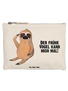 Mr. & Mrs. Panda Сумка для туалетных принадлежностей с изображением ленивца и надписью, выполненной белым цветом