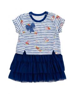 Полосатое платье с цветами Andywawa Andy Wawa, синий