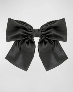 Атласная заколка с бантом Tilly Jennifer Behr, цвет Black