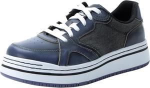 Женские кожаные кроссовки на платформе Alegria Alyster Alegria by PG Lite, Blue Black