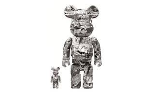 BE@RBRICK Bearbrick Astro Boy Manga Comic Pattern Black/White