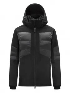 Пуховик с капюшоном DESCENTE, черный