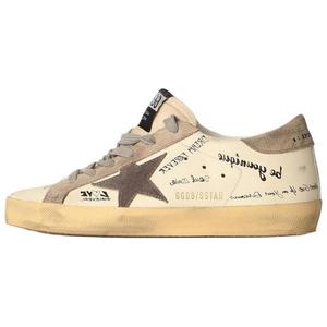 Golden Goose Низкие женские кроссовки для скейтбординга бежевого цвета