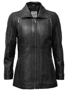 Кожаная куртка JCC 31023631, черный