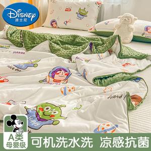 Disney Одеяло 180x220 см, летнее, тонкое, из соевого волокна, сторона А — трикотаж, сторона B — охлаждающая ткань