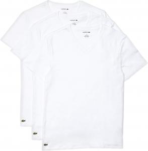 Комплект из 3 футболок Essential с v-образным вырезом стандартного кроя Lacoste, белый
