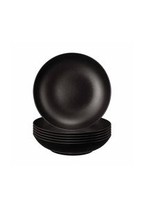 Чёрные суповые тарелки liberty velvet ø 21,2 см набор 6 шт Liberty velvet black Seltmann Weiden
