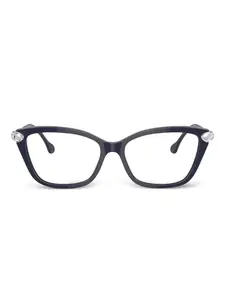 Очки в оправе 'кошачий глаз' с кристаллами Swarovski, синий