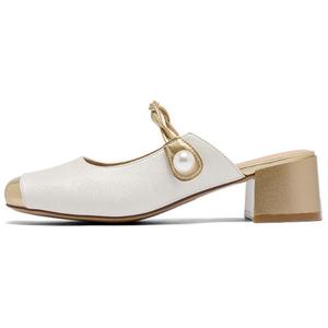 Женские сандалии с обтягивающим носком, устойчивые к истиранию AGSDON, Beige