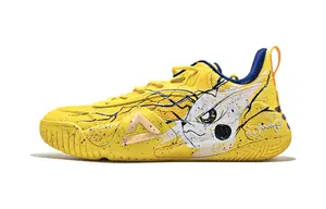 Баскетбольные кроссовки Sharp Marks Cushioning, устойчивые к истиранию, низкие, мужские, лимонного цвета PEAK, Lemon