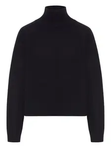 Шерстяной свитер с высоким воротником 'S Max Mara, черный