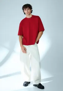 Свободная базовая футболка с коротким рукавом Bershka, Coral