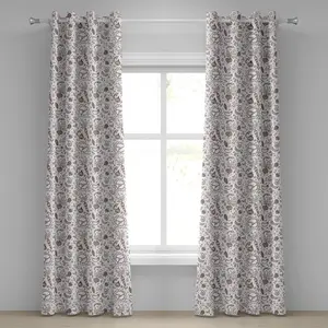 ABAKUHAUS Коричнево-белая штора на люверсах, рисунок с овощами - редисом - морковью - перцем - капустой - здоровой пищей, декоративные двухпанельные шторы на окно, 280 см х 175 см, темно-коричневый с белым Abakuhaus