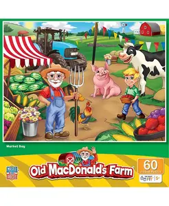 Пазл из 60 деталей «Ферма старого Макдональда» на тему рыночного дня Masterpieces Puzzles, multicolor