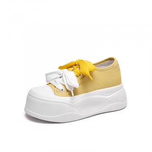 Lee Cooper Женские низкие скейтерские кеды желтые, цвет Yellow