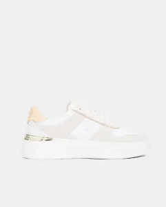 Кроссовки из кожи с металлическими деталями Tommy Hilfiger, белый