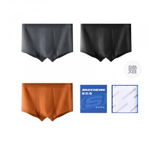 Трусы мужские 3 шт, в коробке Skechers, 3 шт (черный+зеленый+оранжевый)