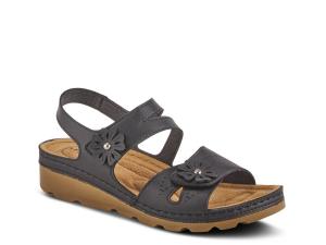 Сандалии Flexus by Spring Step Poncia на танкетке, черный