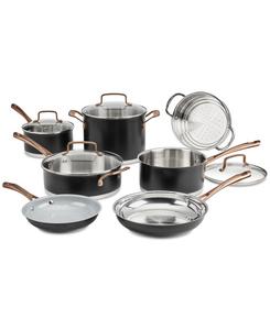 Набор посуды Матовый черный элегантный, 11 предметов Cuisinart, Matte Black