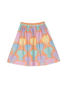 Stella McCartney Kids юбка с принтом, оранжевый