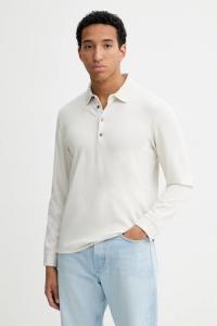 Лонгслив с шерстяной смесью Calvin Klein, бежевый