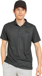 Мужская рубашка-поло Callaway с коротким рукавом (впитывает пот, защищает от УФ-излучения) / для гольфа / C25134110 Мужская, черный