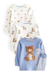 Комплект одежды для сна SNUGGLE 3 PACK SET Next, цвет light blue bear