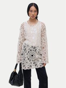 Платье на каждый день, стандартного кроя Vila, бежевый