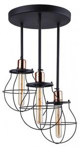 Потолочный светильник Licht-Erlebnisse MANUFACTURE цвет schwarz/kupfer