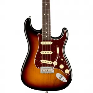 Электрогитара Fender American Professional II Stratocaster с грифом из палисандра, 3-цветный солнечный всплеск