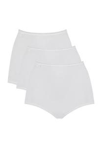Комплект из 3 трусов макси из хлопка 24/7 с кружевной отделкой для женщин sloggi, белый